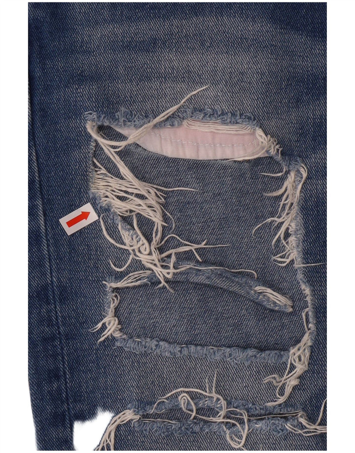 Zara ženske traperice sa suženim trapericama EU 34 2XS W24 L30 Blue Grunge