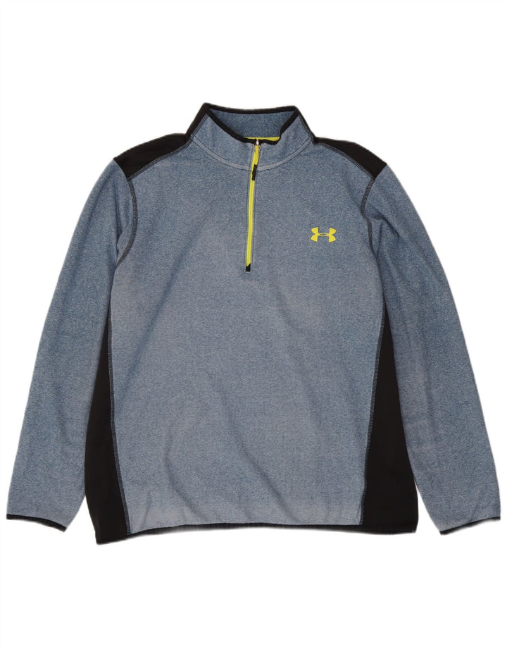 Under Armour muška majica s izrezom s patentnim zatvaračem XL poliester plave boje