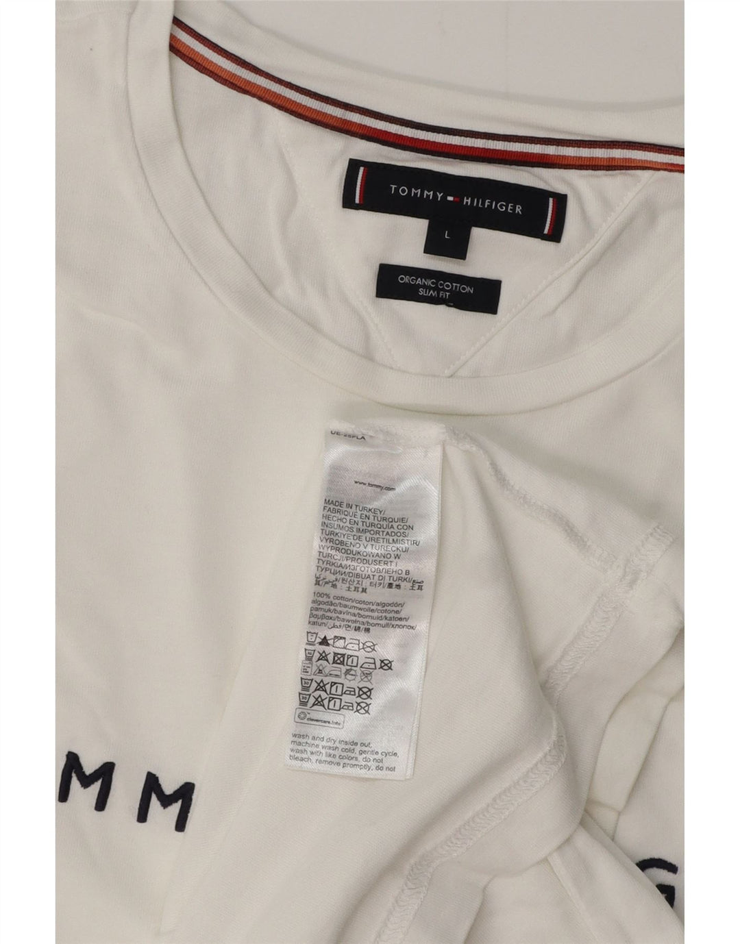 TOMMY HILFIGER Muška majica kratkih rukava Slim Fit Large White Pamuk