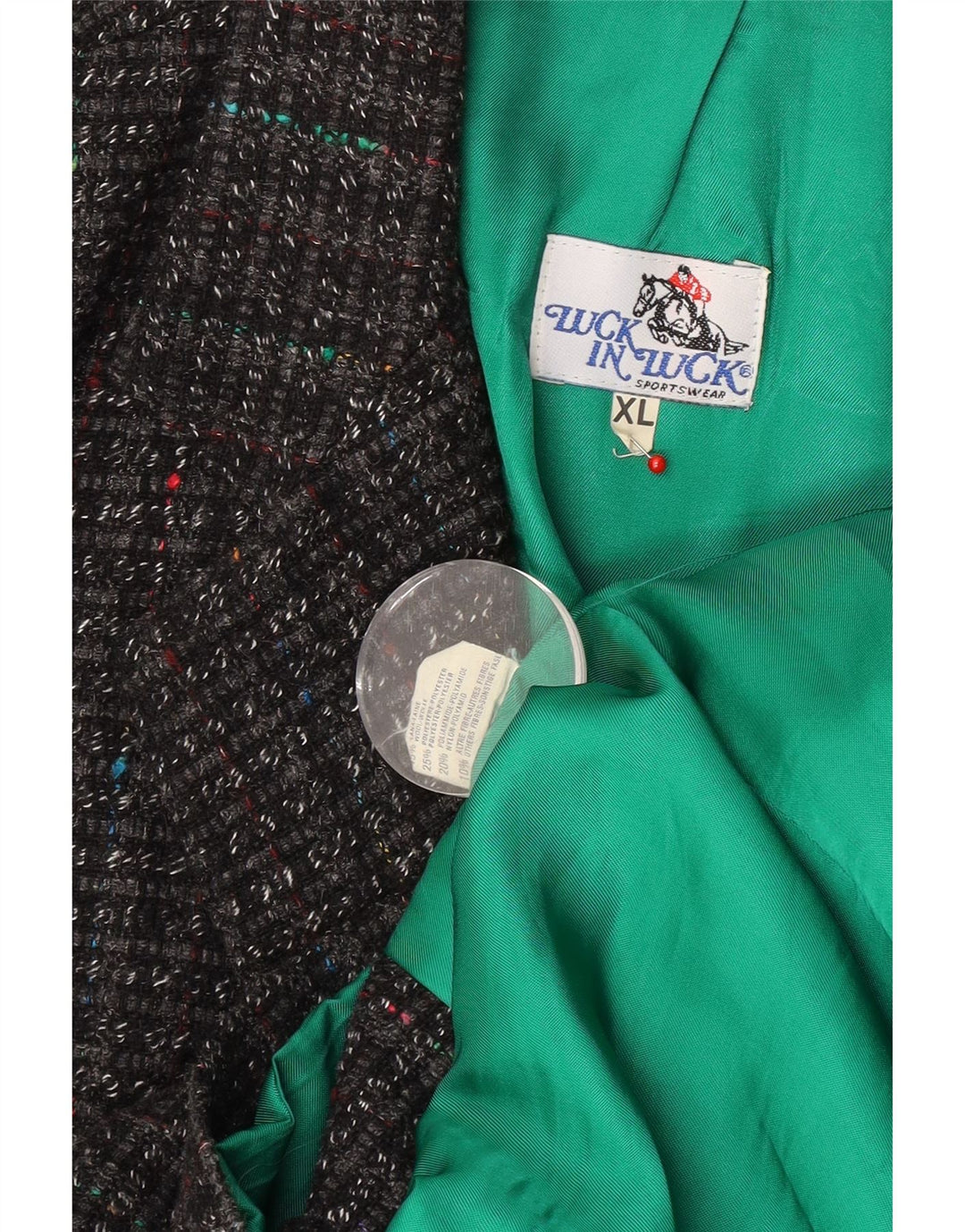 Luck in Luck Muška jakna sa 3 gumba UK 42 XL siva flekasta vuna