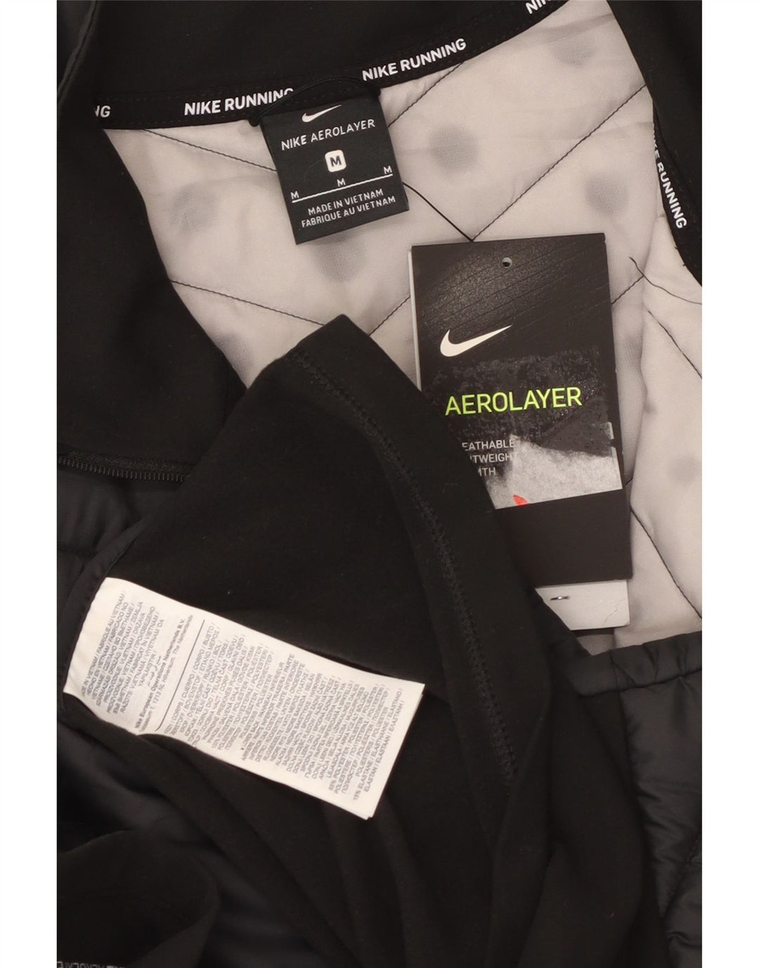 Nike Mens Padded Gilet UK 38 Srednji crni poliester