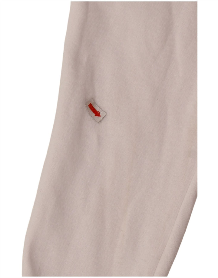 FILA Ženska majica s kratkim izrezom s patentnim zatvaračem UK 16 Veliki bijeli pamuk