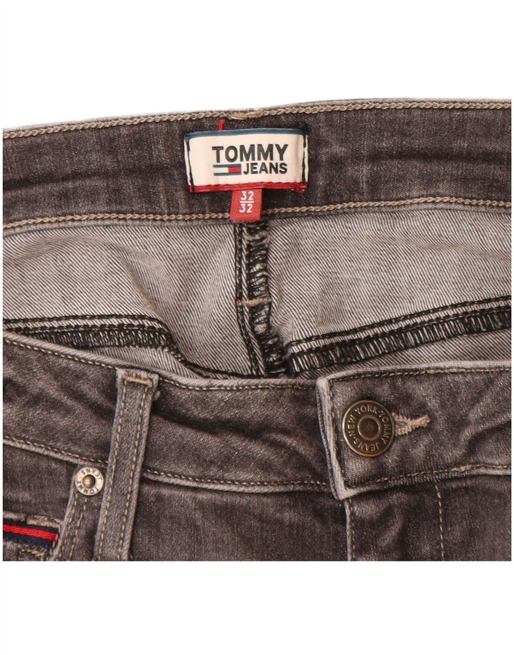 TOMMY HILFIGER Ženske uske traperice W32 L30 Sivi pamuk