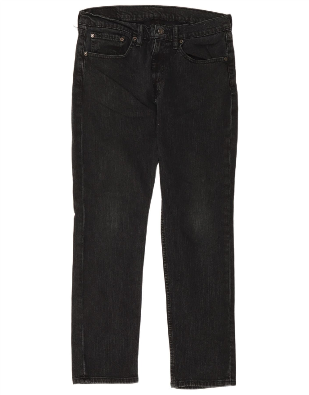 Levi's muške ravne traperice W34 L30 crni pamuk