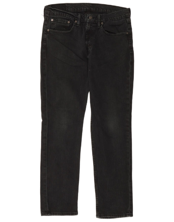 Levi's muške ravne traperice W34 L30 crni pamuk