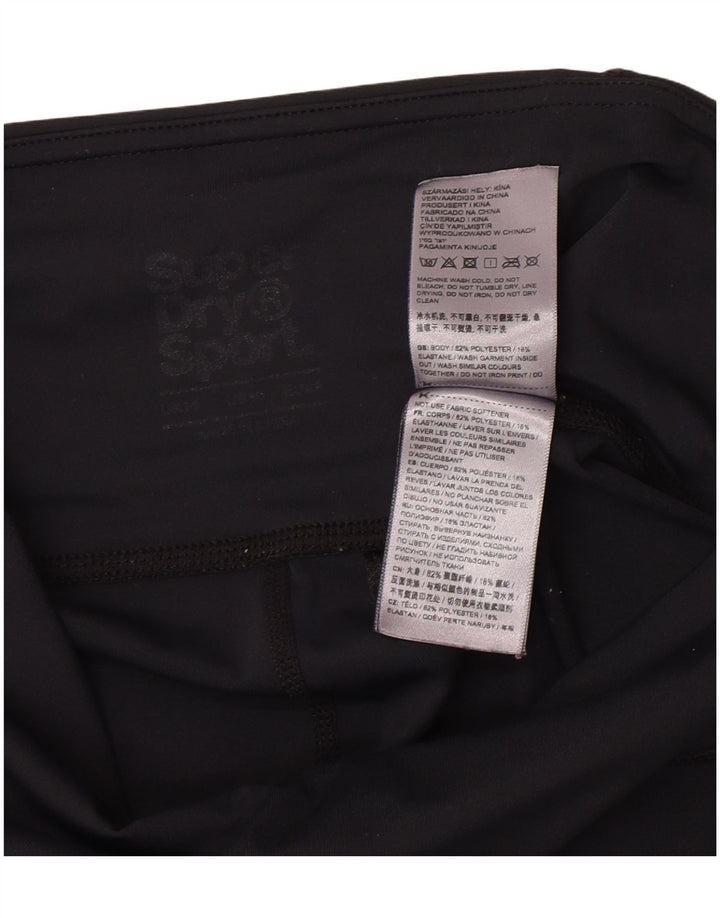 Superdry ženske grafičke tajice UK 14 Srednji crni poliester