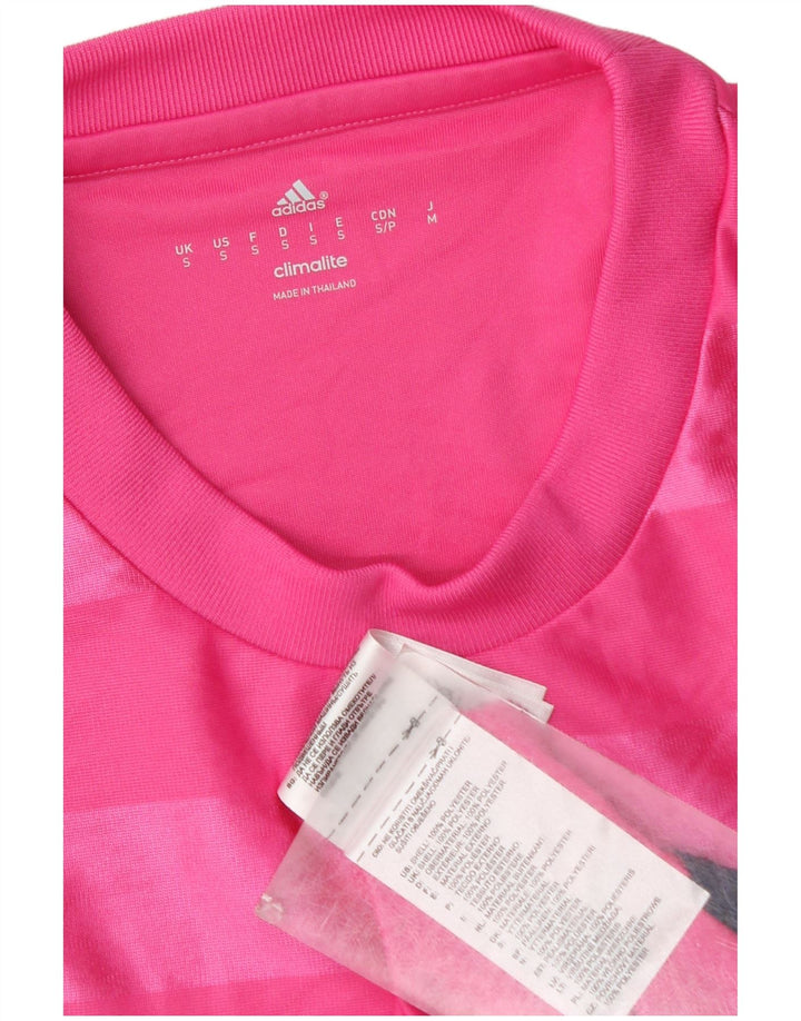 Adidas muška majica Climalite Top mali ružičasti prugasti poliester