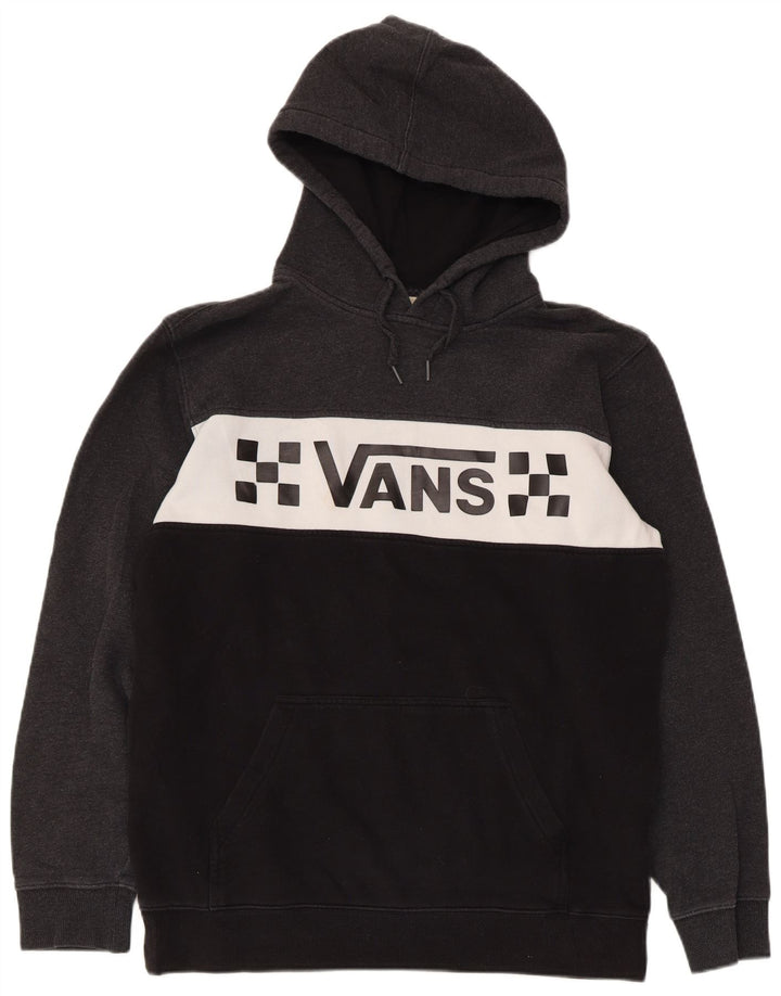 Vans muška majica s kapuljačom s kapuljačom srednje sive boje, pamuk