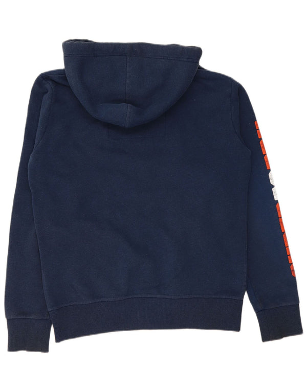 Superdry muški pulover s kapuljačom s patentnim zatvaračem, veliki tamnoplavi pamuk