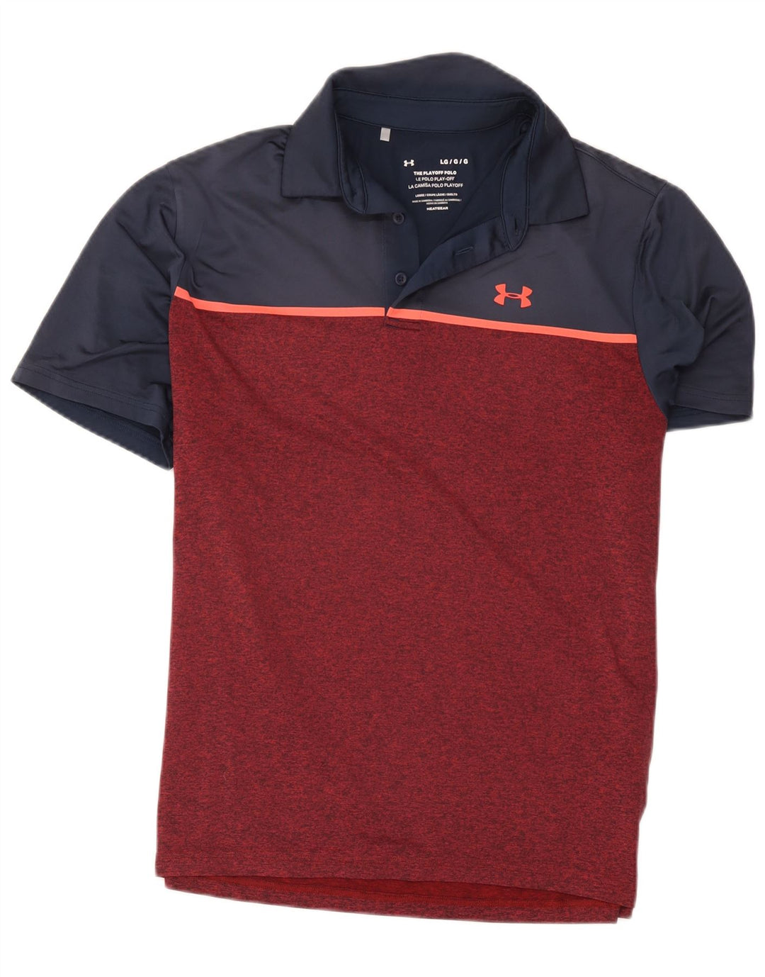 Under Armour muška polo majica od poliestera velike tamnocrvene boje