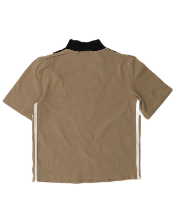 Adidas ženska majica kratkih rukava s grafičkim motivima UK 8 Small Beige Colourblock Cotton