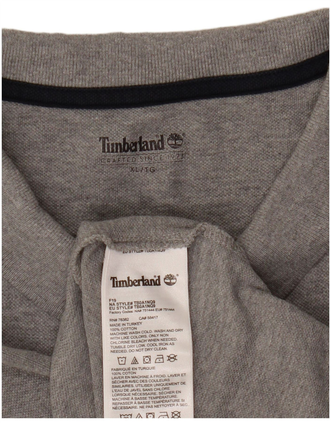 Timberland muška polo majica XL sivi pamuk