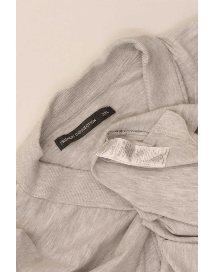 French Connection muška polo majica 2XL sivi pamuk