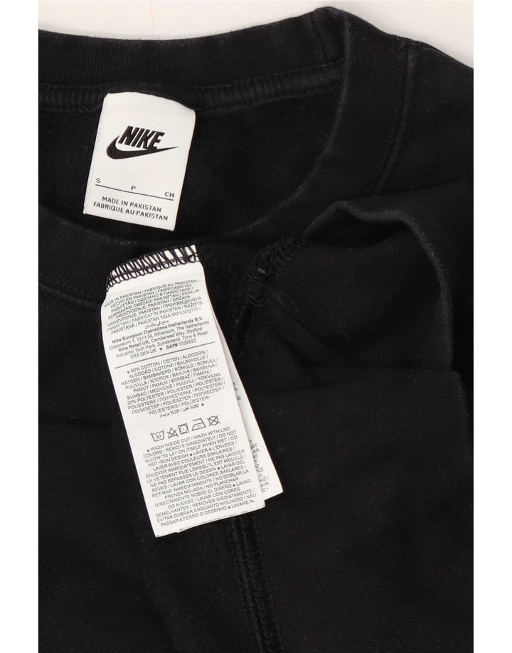 Nike ženski kratki kratki džemper UK 10 mali crni pamuk