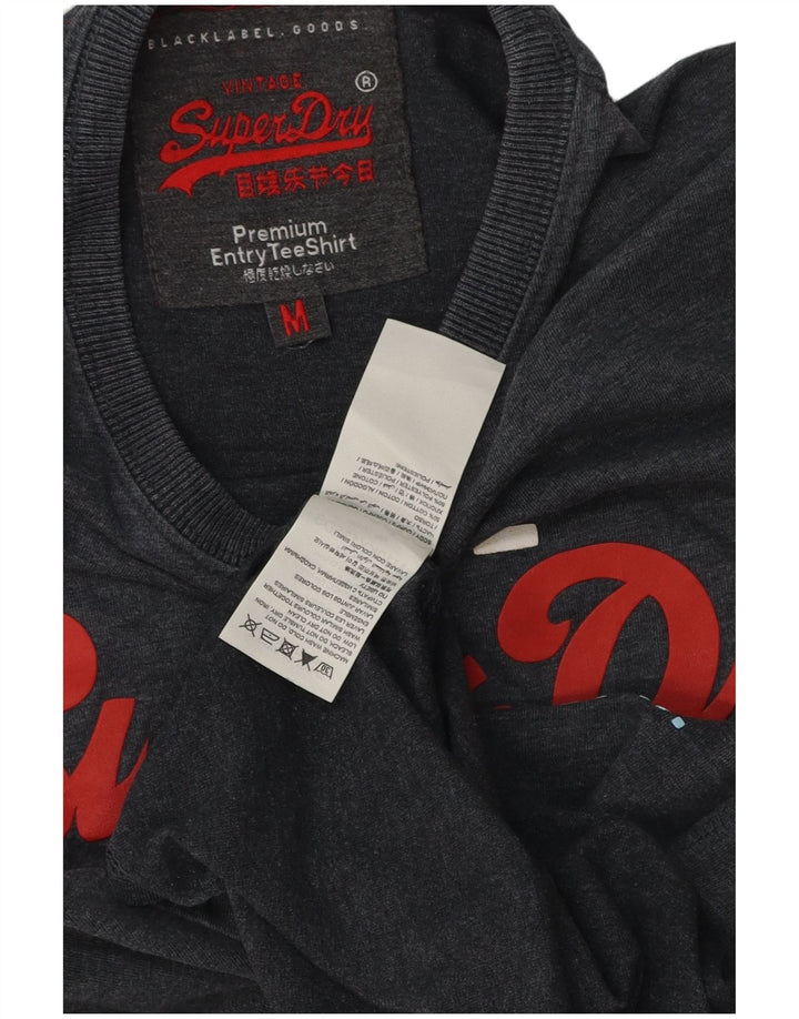 Superdry muška grafička majica kratkih rukava srednje sivi pamuk