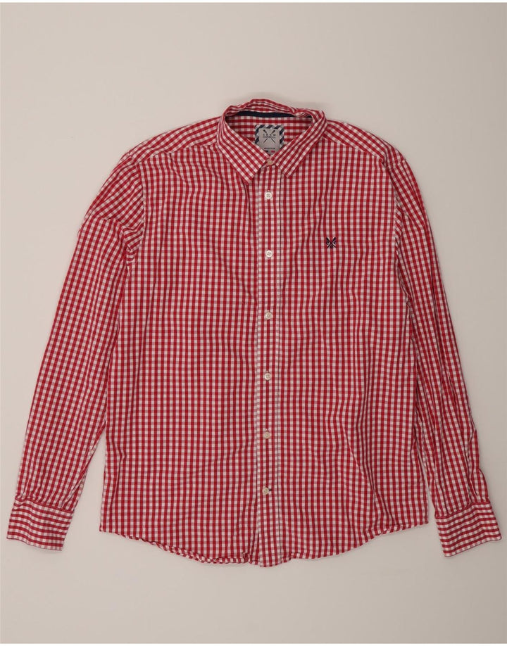 Crew Clothing Muška košulja klasičnog kroja srednje crvene boje od gingham pamuka