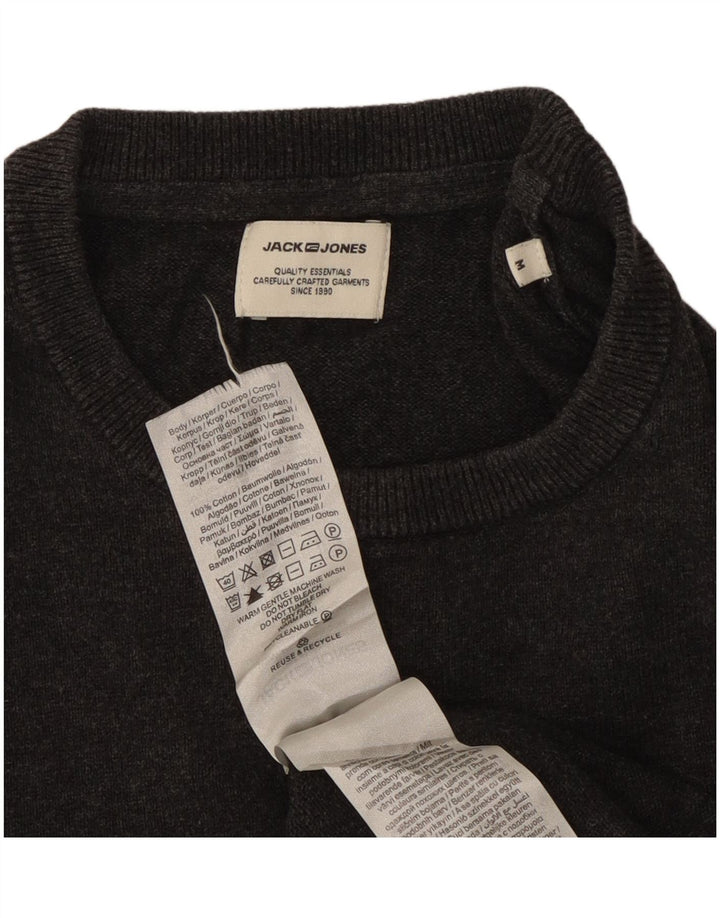 Jack & Jones muški džemper s okruglim izrezom, srednje sivi pamuk