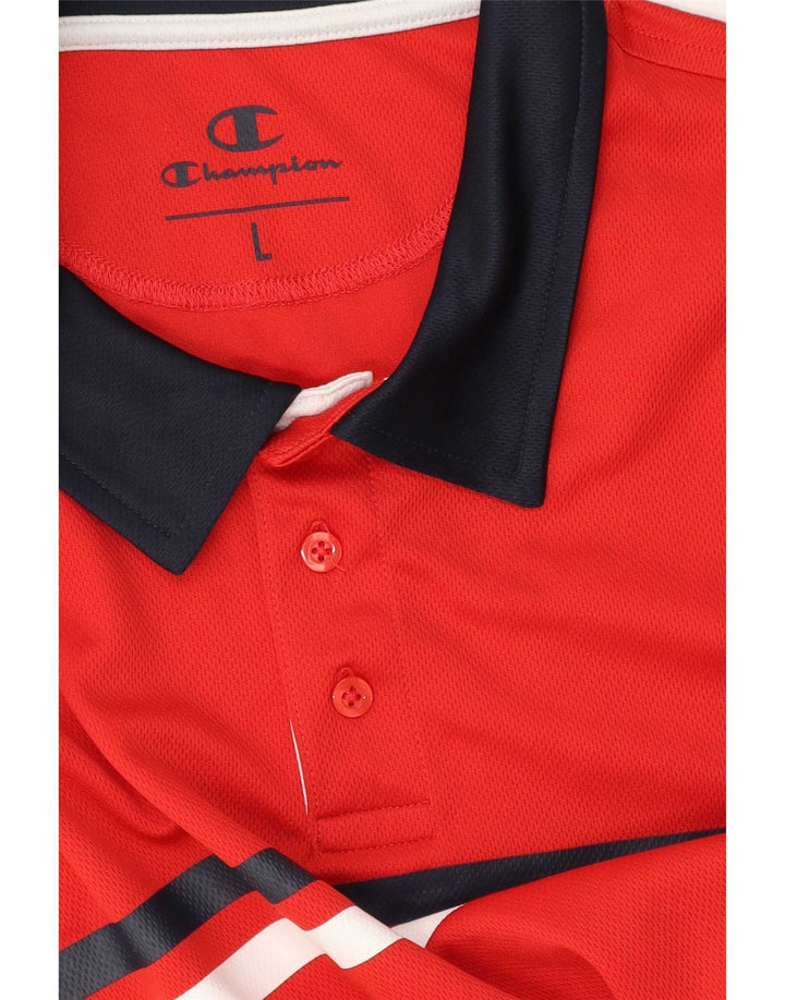 Champion muška ragbi polo majica velike crvene pruge