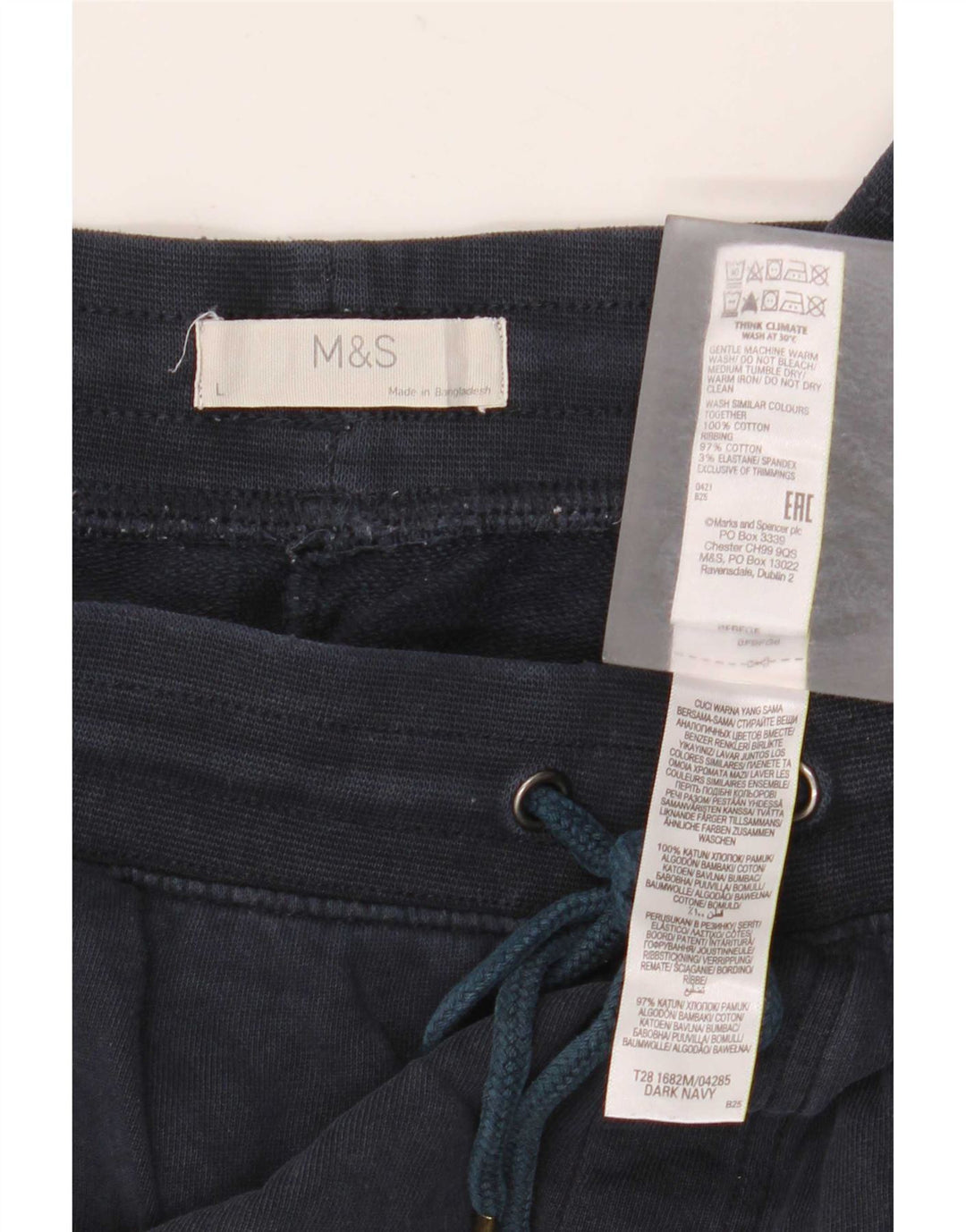Marks & Spencer muške sportske kratke hlače velike tamnoplave pamučne boje