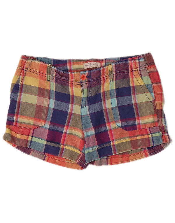 Abercrombie & Fitch Ženske chino kratke hlače US 2 XS W30 Višebojni karirani