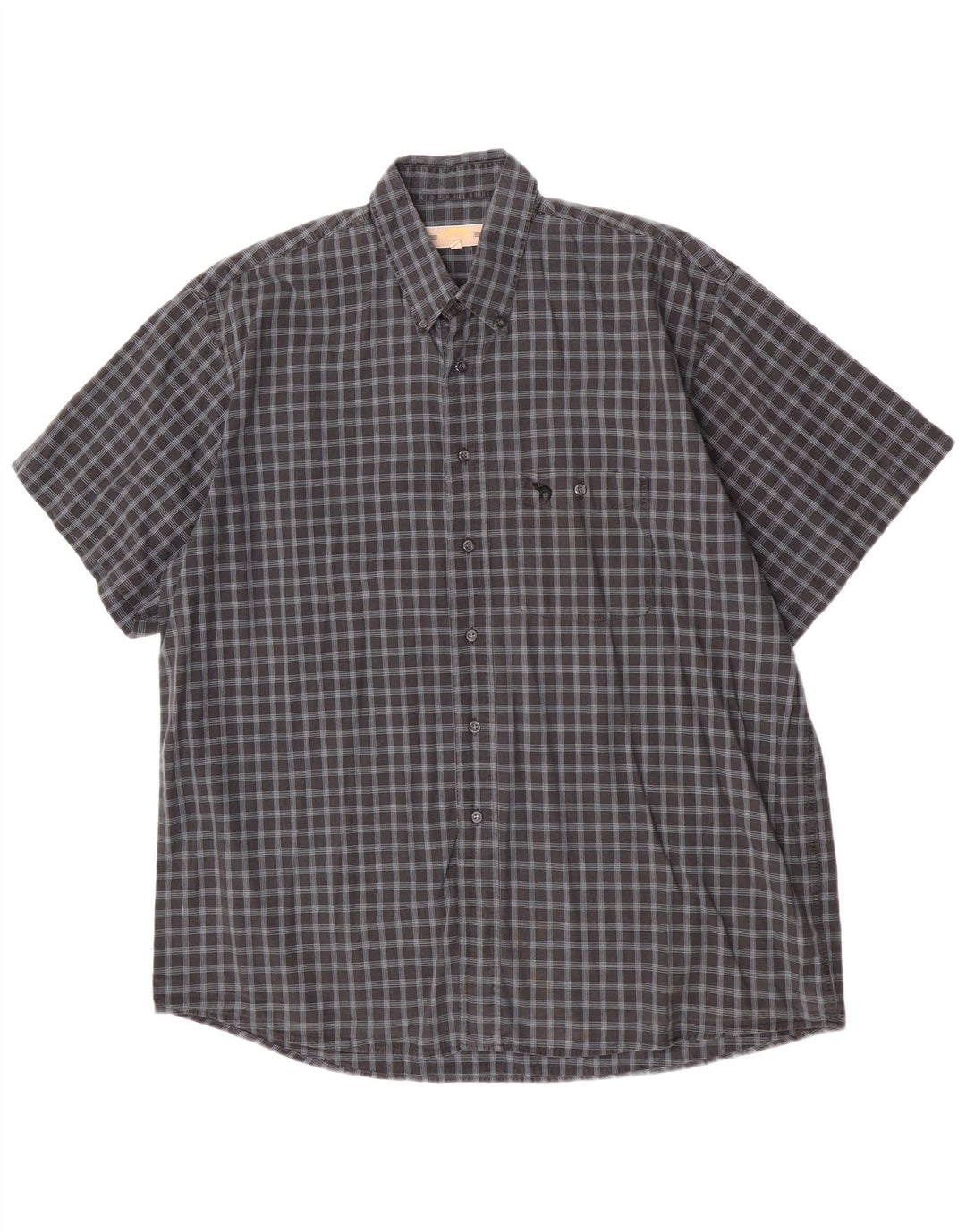 Camel Active muška košulja kratkih rukava XL, pamuk u sivom karu