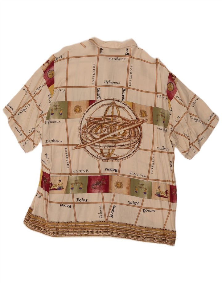 MARCELLO CIONI Ženska grafička košulja Bluza IT 48 XL Off White Colourblock