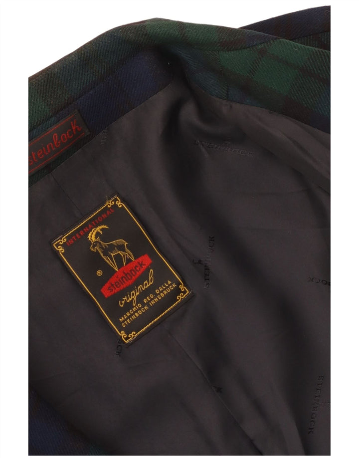 Steinbock ženski sako s 3 gumba UK 18 XL tamnoplavi karirani