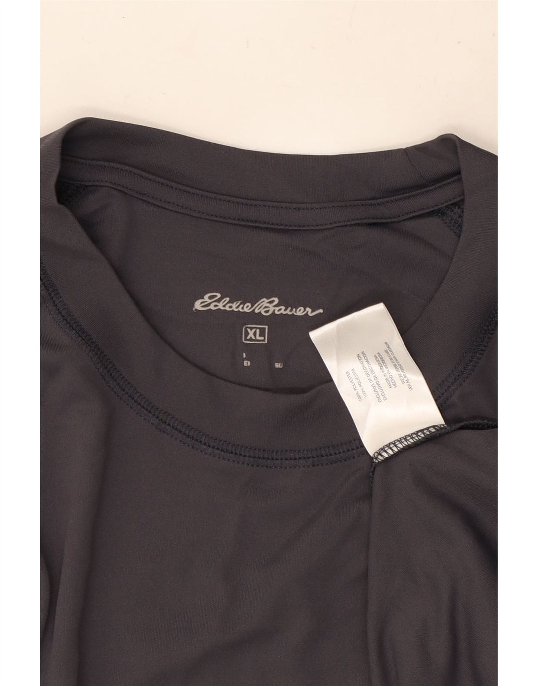 EDDIE BAUER Muška majica dugih rukava s grafikom XL sivi poliester