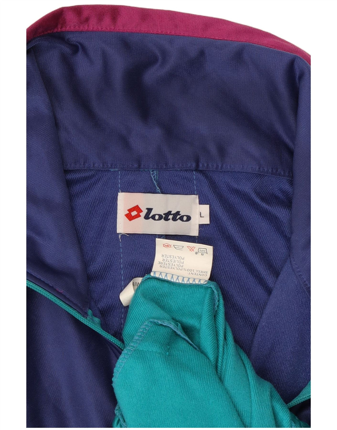 LOTTO muška trenirka s grafičkim motivima, velika plava jakna od poliestera