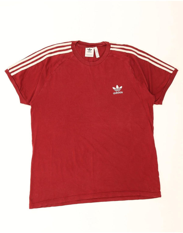 Adidas muška majica kratkih rukava XL crveni pamuk