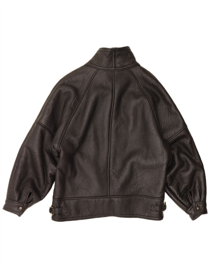 Vintage muška jakna od šikara IT 54 2XL, crna šiljata jakna
