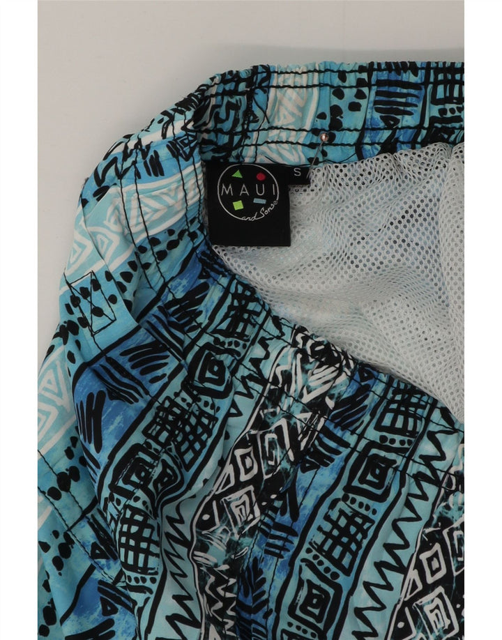 Maui and Sons muške kratke hlače za kupanje, mali plavi geometrijski poliester