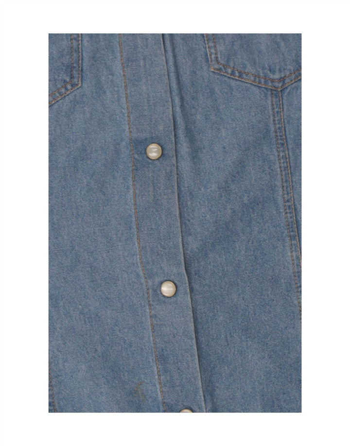 I ženska traper košulja bez rukava IT 46 Large Blue Cotton