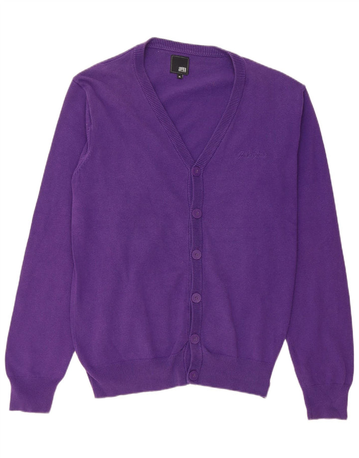 JACK & JONES muški kardigan pulover XL ljubičaste boje