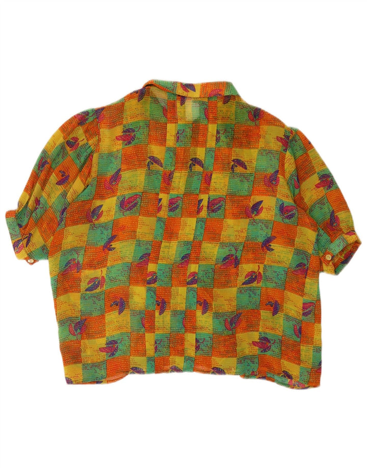 VINTAGE Ženska košulja bluza IT 42 Srednje raznobojni patchwork