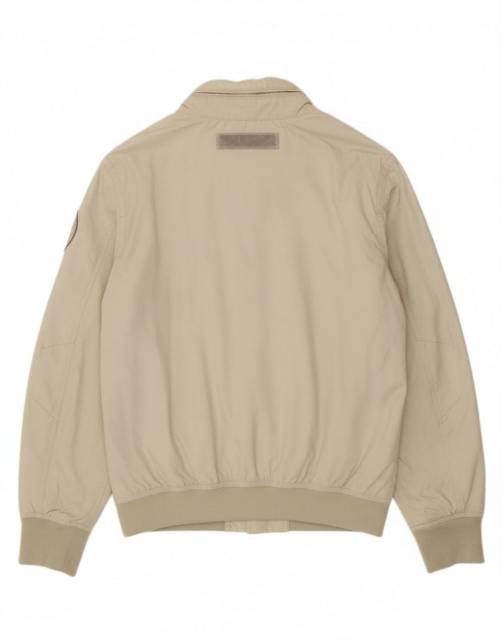 NAPAPIJRI Mens Bomber Jacket UK 42 XL Grey Polyamide