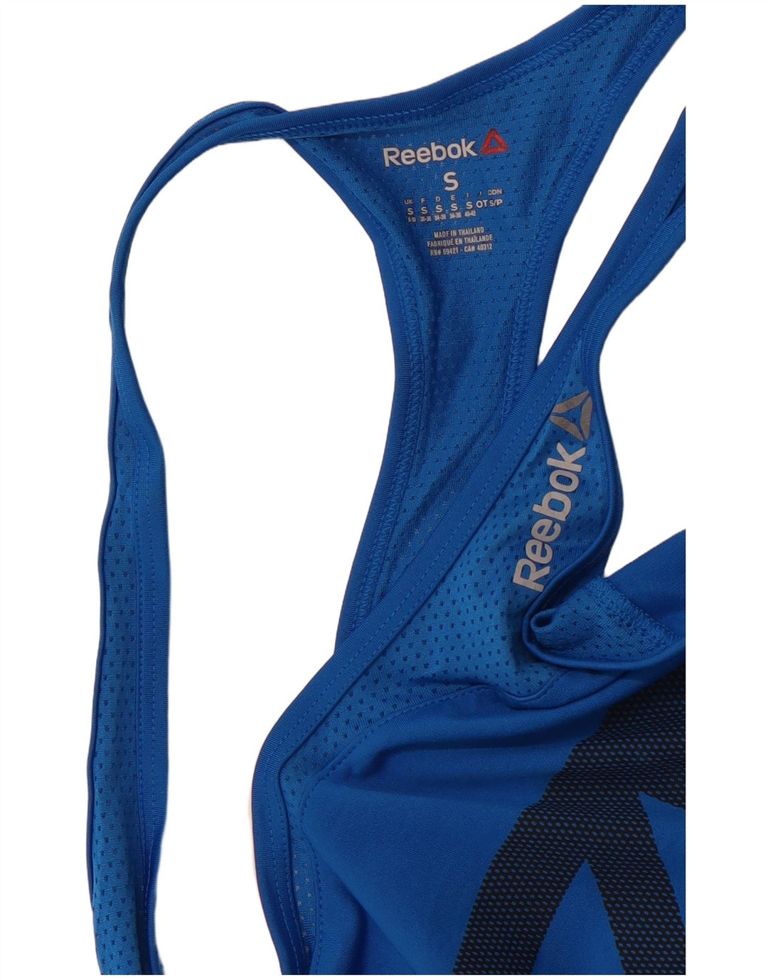 REEBOK Ženski grafički prsluk UK 8/10 Small Blue Sports