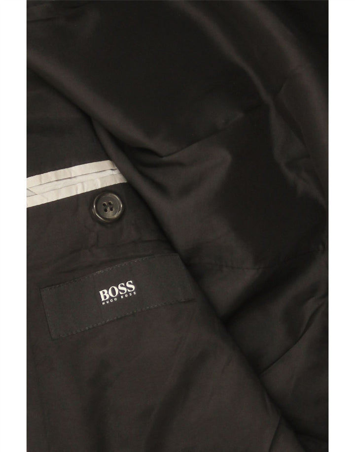 HUGO BOSS Mens 2 Button Blazer Jacket IT 54 2XL Grey Wool Vintage Hugo Boss and Second-Hand Hugo Boss from Messina Hembry 