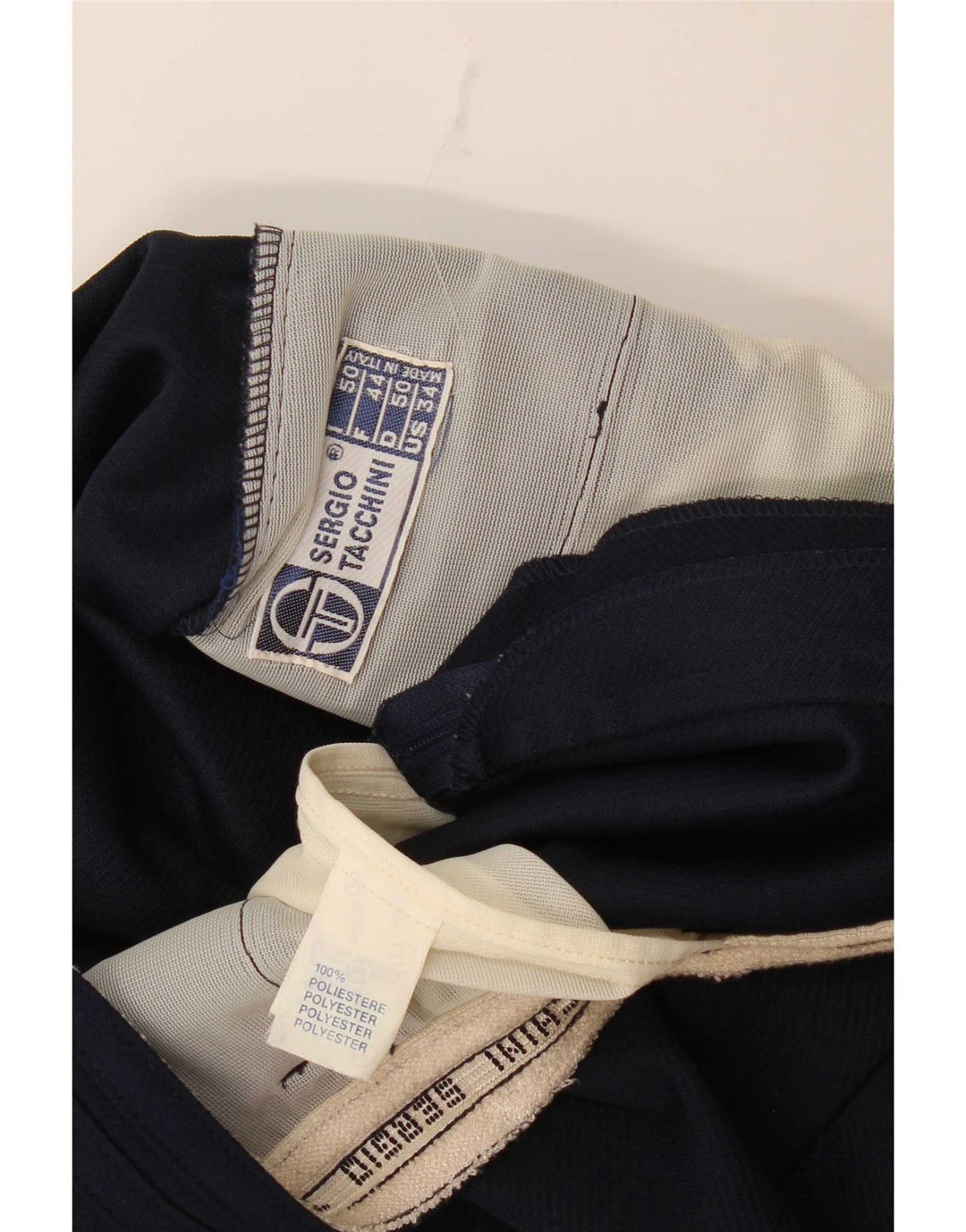 Sergio Tacchini ženske ležerne kratke hlače IT 50 XL W34 tamnoplavi poliester