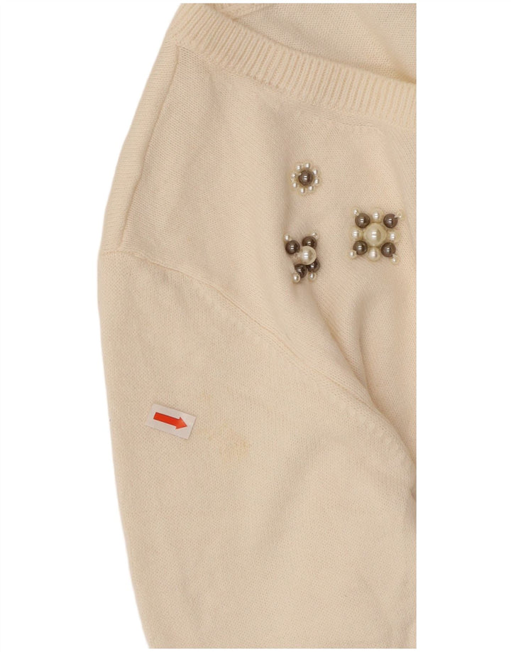 MARKS & SPENCER Ženski džemper s morskim izrezom UK 14 Large Off White