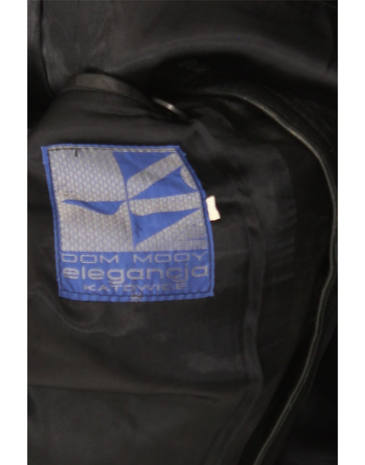 VINTAGE muška kožna jakna UK 38 srednje crna