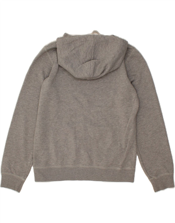 JACK WILLS Womens Graphic Hoodie Jumper UK 12 Medium Grey Vintage Jack Wills and Second-Hand Jack Wills from Messina Hembry 