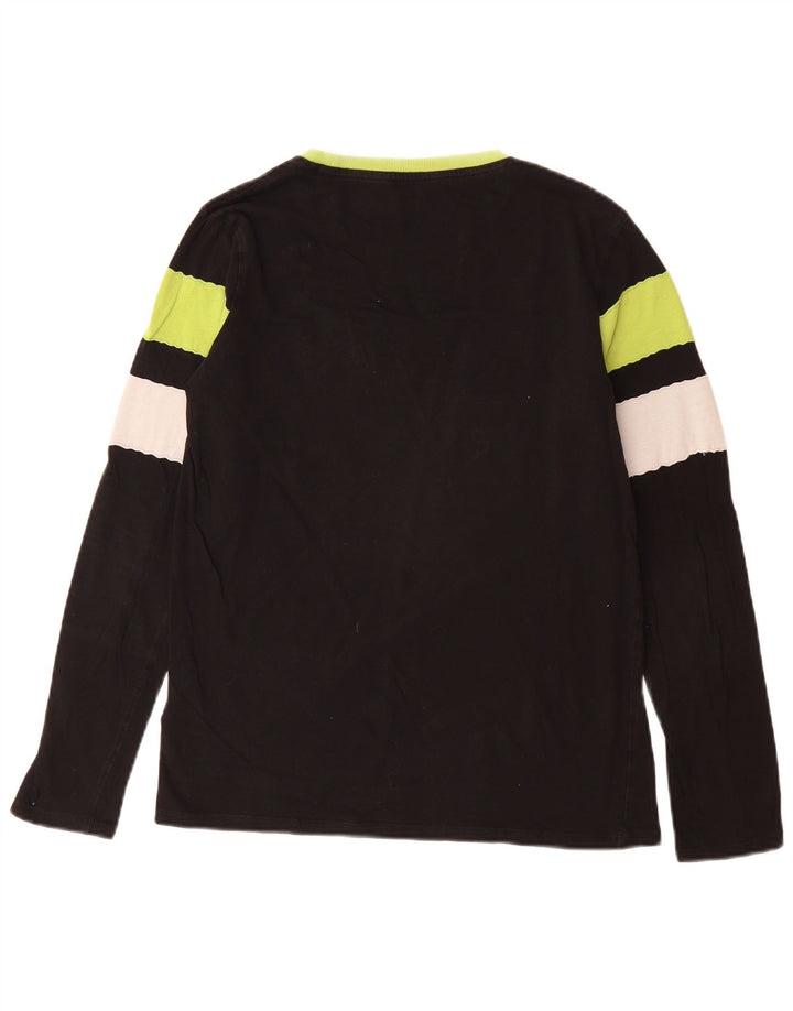 GUESS majica dugih rukava za dječake 15-16 godina, pamuk na crne pruge