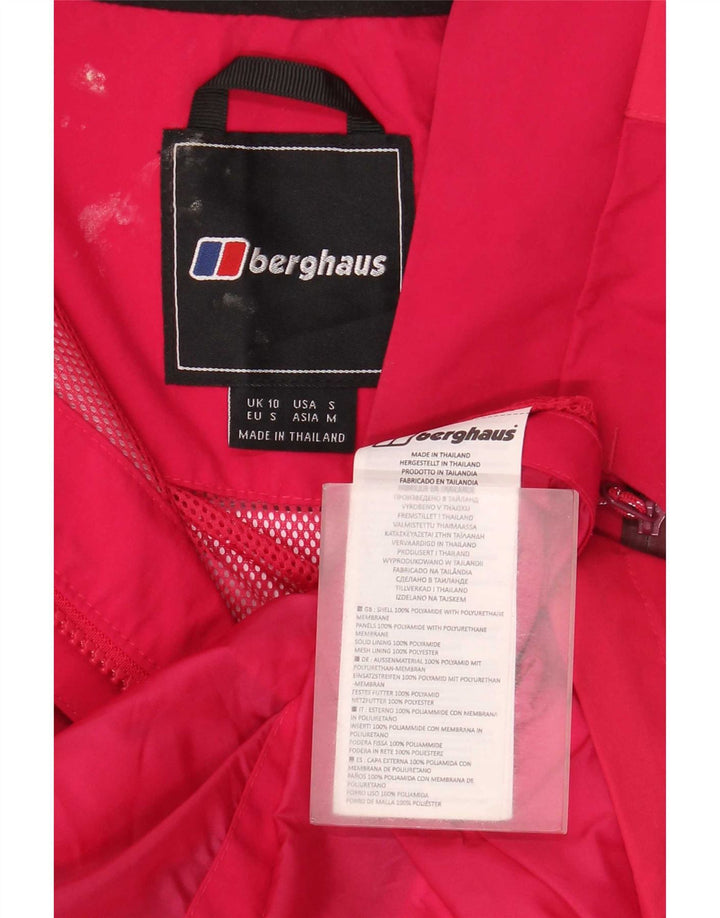Berghaus ženska kišna jakna s kapuljačom UK 10 Mala ružičasta poliamidna