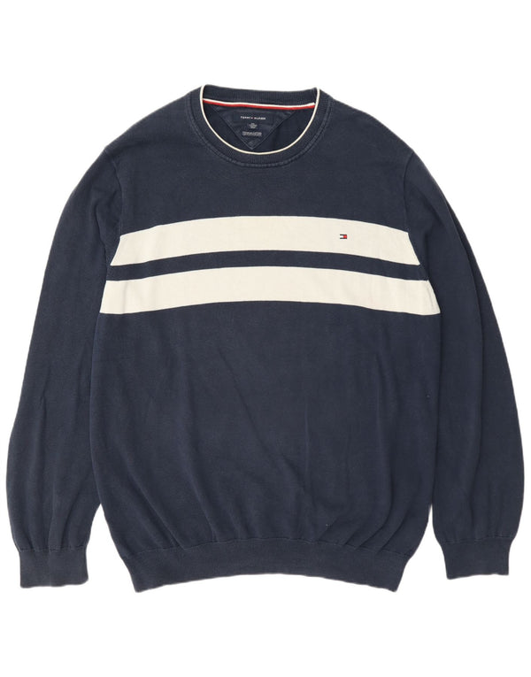 Tommy Hilfiger muški džemper s okruglim izrezom 2XL tamnoplave boje