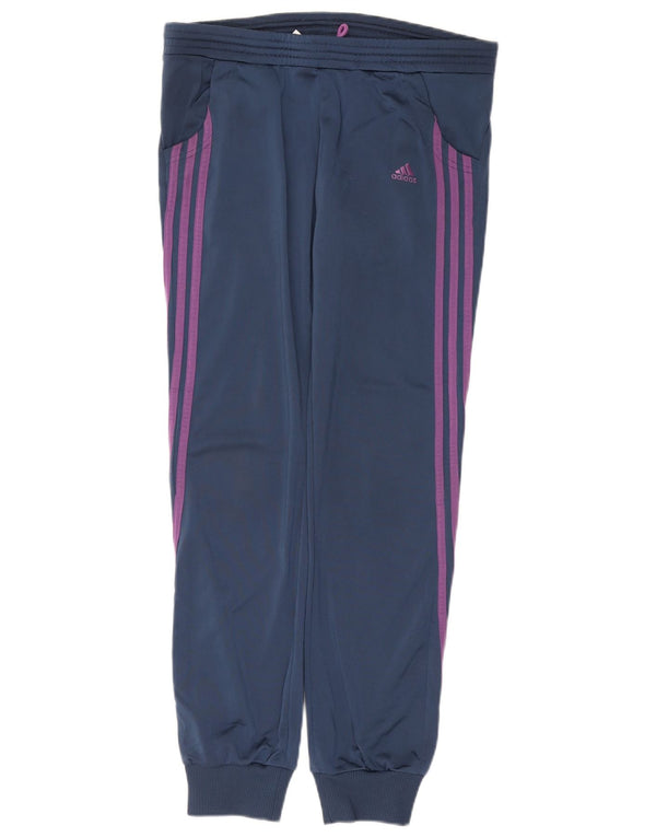 ADIDAS Ženska trenirka Hlače Joggers UK 10 Mali mornarsko plavi poliester