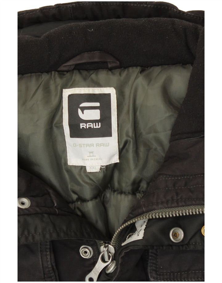 G-STAR muška bomber jakna s kapuljačom UK 44 2XL crni pamuk