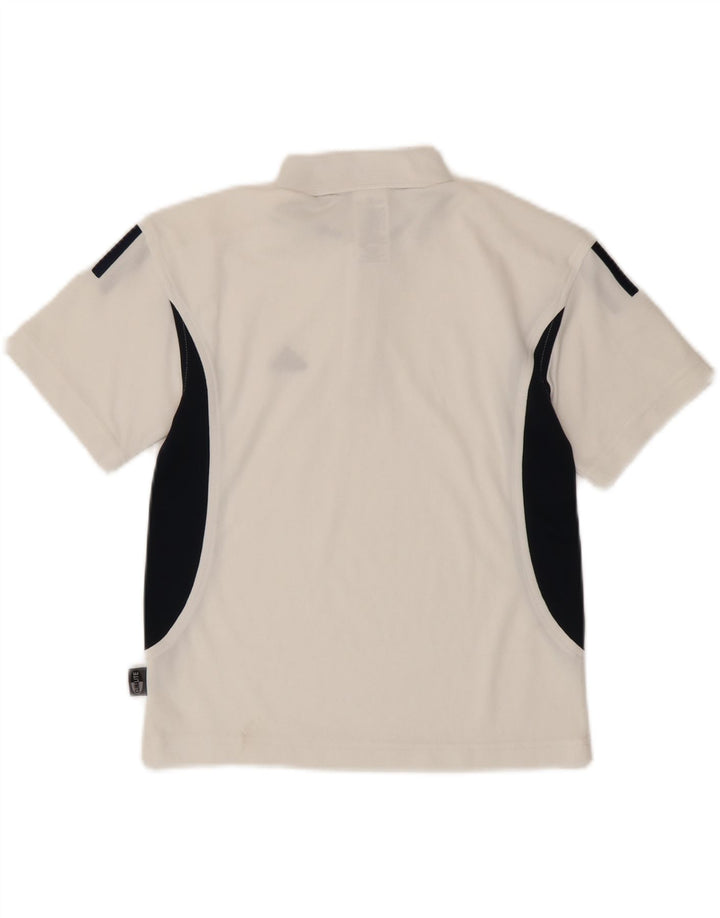 Adidas Climalite polo majica za dječake 7-8 godina, bijela poliesterska boja