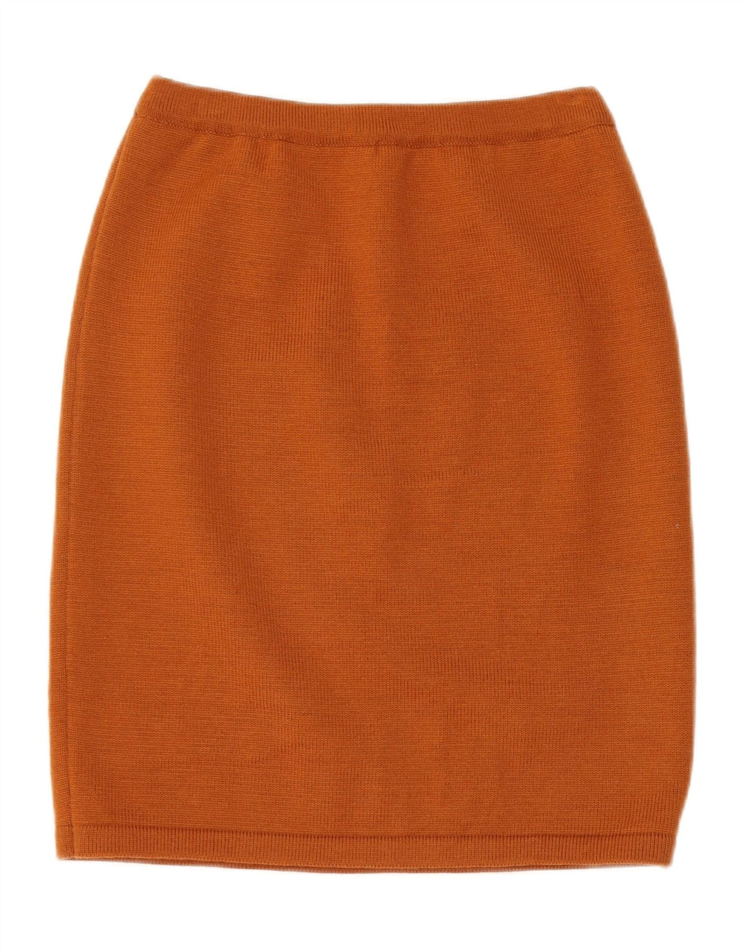 VINTAGE ženski pleteni dvodijelni komplet suknji UK 14 Srednje W28 Smeđi geometrijski