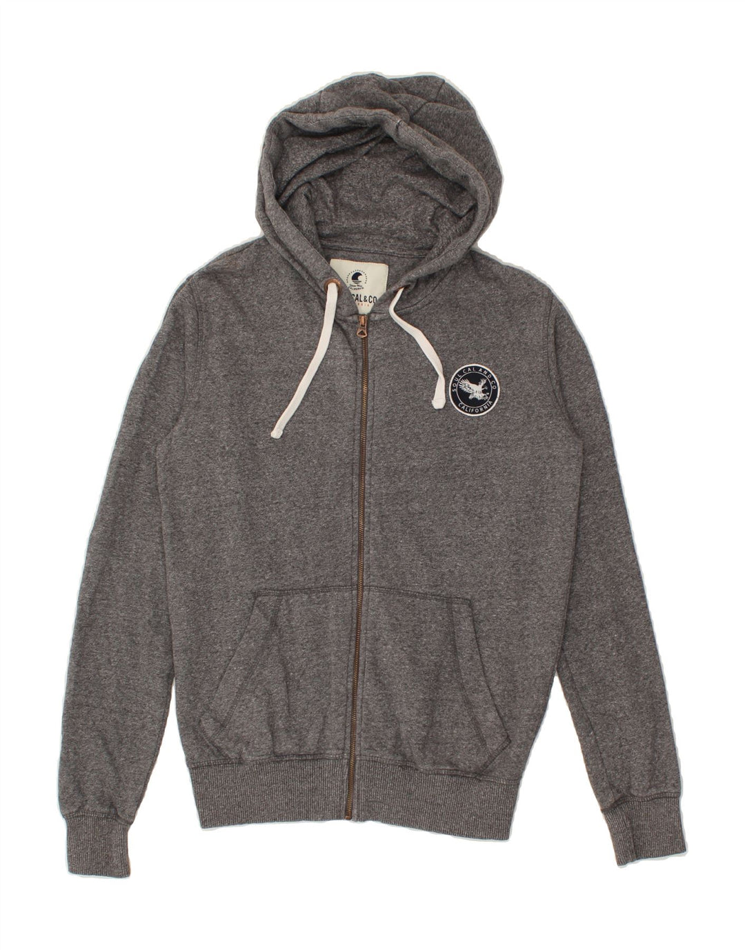 SOULCAL&CO Mens Zip Hoodie Sweater Medium Grey Cotton Vintage SOULCAL&CO and Second-Hand SOULCAL&CO from Messina Hembry 
